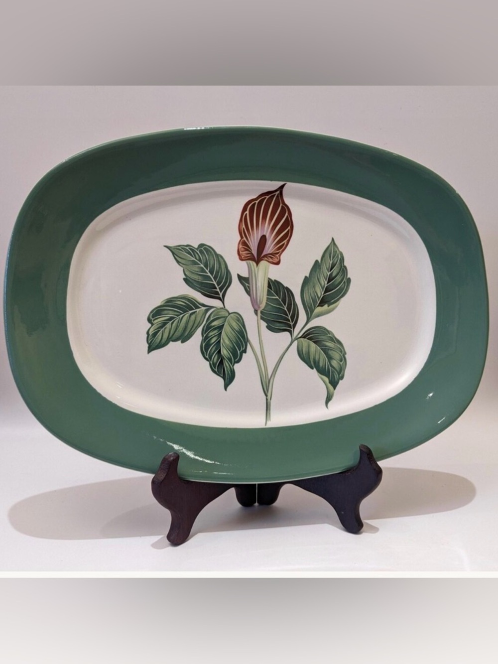 Vintage MCM Taylor Smith Taylor Platter King O’Dell “Jack in the Pulpit” Patern